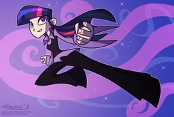 Size: 893x600 | Tagged: safe, artist:astalakio, twilight sparkle, human, g4, female, humanized, no pupils, solo