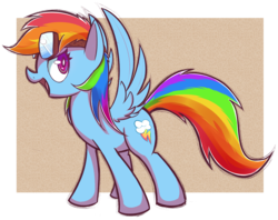 Size: 1668x1323 | Tagged: safe, artist:mister-markers, rainbow dash, pegasus, pony, g4, aviator goggles, female, goggles, looking back, open mouth, simple background, solo, transparent background