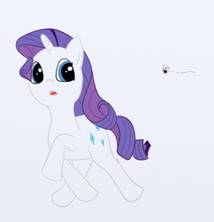 Size: 1105x1140 | Tagged: safe, artist:dennyhooves, rarity, fly, pony, g4, solo