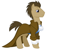 Size: 864x725 | Tagged: safe, artist:moostargazer, doctor whooves, time turner, earth pony, pony, g4, clothes, coat, male, ruffled shirt, simple background, solo, stallion, transparent background