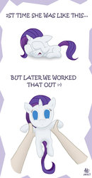 Size: 645x1238 | Tagged: safe, artist:mafon, rarity, human, g4, arms, crying, filly, foal, hand