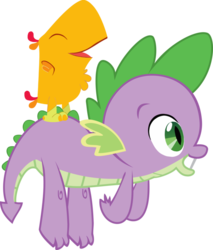 Size: 825x968 | Tagged: safe, artist:lockhe4rt, peewee, spike, dragon, g4, claws, flying, male, simple background, spike can fly, transparent background