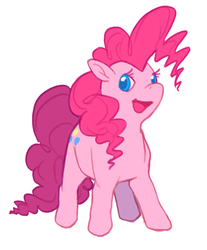 Size: 372x450 | Tagged: safe, artist:steammonster, pinkie pie, earth pony, pony, g4, female, solo