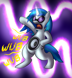 Size: 1200x1300 | Tagged: safe, artist:lamia, dj pon-3, vinyl scratch, pony, g4, female, solo, wat, wub