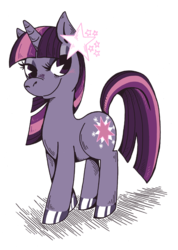 Size: 600x842 | Tagged: dead source, safe, artist:s-c-fowlie, twilight sparkle, pony, unicorn, g4, colored hooves, female, grin, pac-man eyes, simple background, smiling, solo, transparent background, unicorn twilight