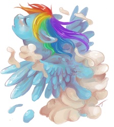 Size: 1224x1368 | Tagged: safe, artist:fyrecalla, rainbow dash, pony, g4, female, solo