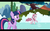 Size: 1024x640 | Tagged: safe, screencap, pinkie pie, twilight sparkle, g4, my little pony: friendship is magic, the return of harmony, discorded, letterboxing, youtube caption