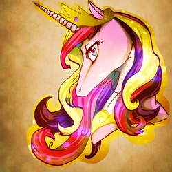 Size: 2400x2400 | Tagged: safe, artist:sepla, princess cadance, horse, pony, g4, female, high res, solo