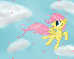 Size: 900x720 | Tagged: safe, artist:speccysy, fluttershy, pony, g4, female, filly, foal, solo