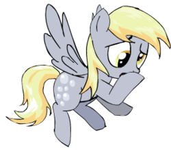 Size: 270x236 | Tagged: safe, derpy hooves, pegasus, pony, g4, animated, animated png, female, flying, mare, simple background, solo, transparent background