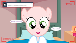 Size: 1280x720 | Tagged: safe, sweetie belle, ask the crusaders, g4, earth pony sweetie belle, sweetie bald, tumblr