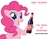 Size: 1280x999 | Tagged: safe, artist:chano-kun, pinkie pie, earth pony, pony, g4, female, implied princess celestia, mare, pony malta, simple background, solo, text, white background