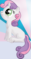 Size: 1176x2223 | Tagged: safe, artist:cronnox, sweetie belle, pony, unicorn, g4, female, filly, looking up, solo