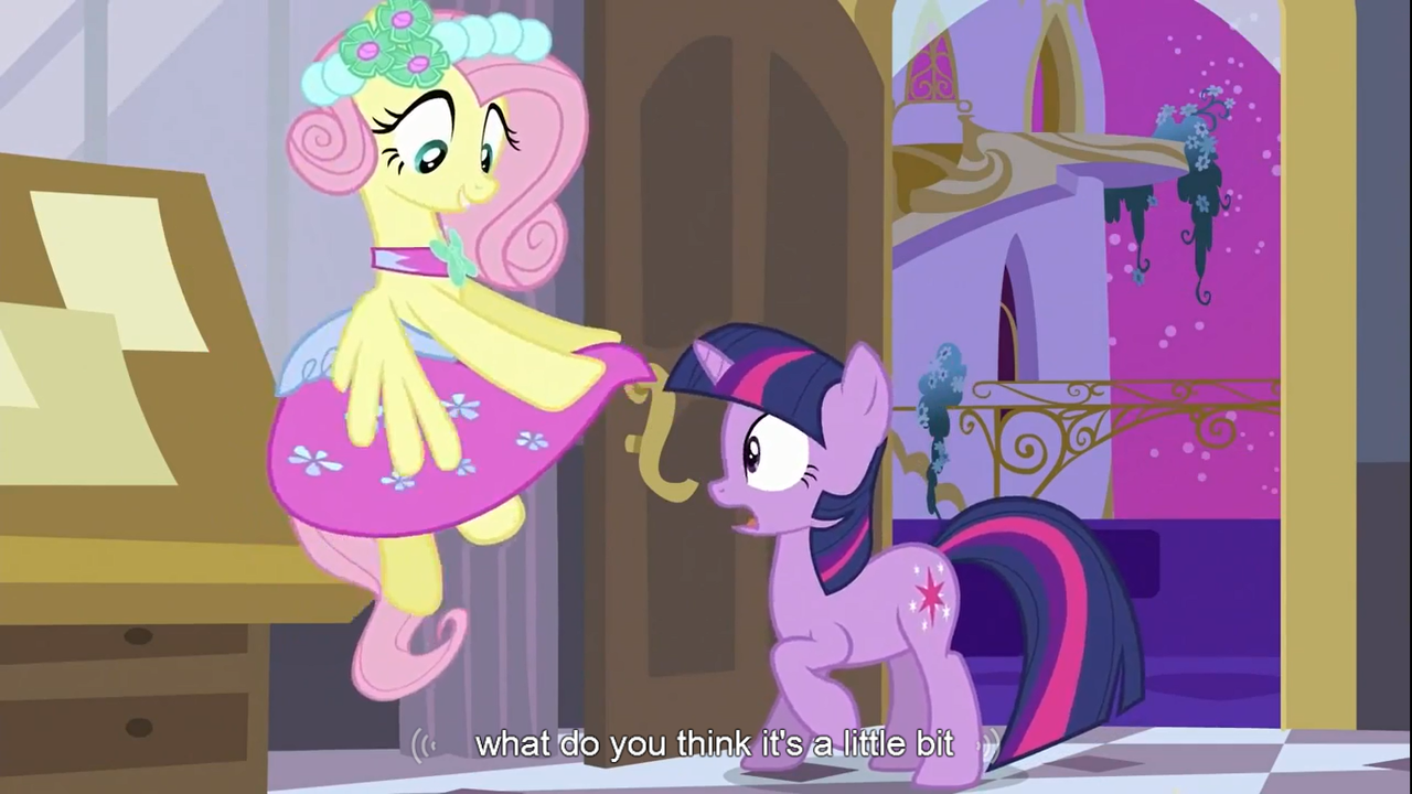 Safe Screencap Fluttershy Twilight Sparkle Pegasus Pony Unicorn Implied Futashy