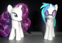 Size: 789x552 | Tagged: safe, artist:hashbro, dj pon-3, rarity, vinyl scratch, pony, unicorn, g4, 3d, 3d print, irl, photo