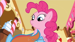 Size: 855x474 | Tagged: safe, screencap, pinkie pie, rainbow dash, g4, my little pony: friendship is magic, the cutie mark chronicles, female, out of context, youtube caption