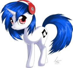 Size: 1008x945 | Tagged: safe, artist:andreasbs, dj pon-3, vinyl scratch, pony, unicorn, g4, female, simple background, solo, transparent background