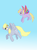 Size: 609x828 | Tagged: safe, artist:bibliodragon, derpy hooves, dinky hooves, pegasus, pony, g4, female, mare, wings