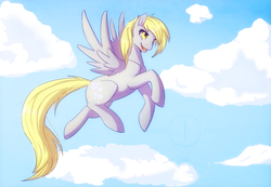 Size: 1200x829 | Tagged: safe, artist:wings-of-chaos, derpy hooves, pegasus, pony, g4, female, mare, solo