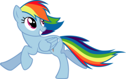 Size: 4488x2823 | Tagged: safe, artist:capt-nemo, rainbow dash, pegasus, pony, g4, female, mare, simple background, solo, transparent background, trotting, vector