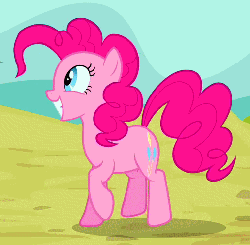 Size: 508x498 | Tagged: safe, screencap, pinkie pie, earth pony, pony, a friend in deed, g4, season 2, animated, cropped, cute, diapinkes, female, happy, loop, prancing, solo, trotting, trotting in place