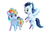 Size: 1024x683 | Tagged: safe, artist:lotothetrickster, rainbow dash, soarin', g4, female, filly, foal, male, ship:soarindash, shipping, straight
