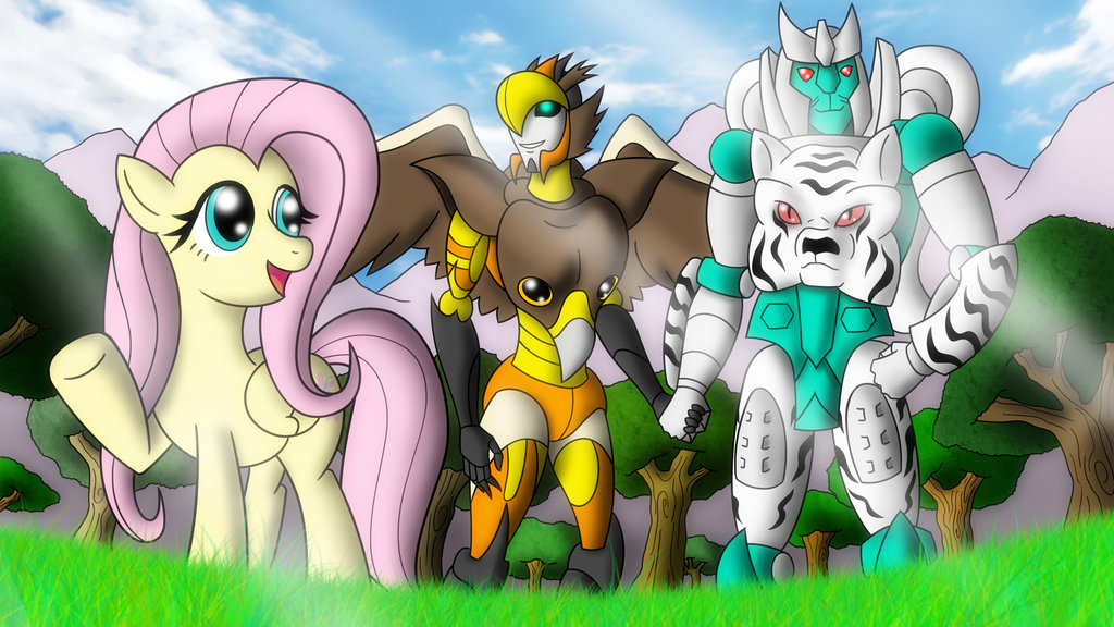 Safe Artist Atomic Chinchilla Fluttershy G Airazor Beast