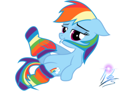 Size: 8000x6000 | Tagged: dead source, safe, artist:nightmaremoons, rainbow dash, pegasus, pony, g4, absurd resolution, bedroom eyes, biting, clothes, female, hair bite, mare, rainbow socks, show accurate, simple background, socks, striped socks, transparent background, vector