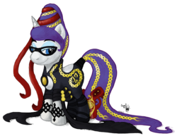 Size: 600x464 | Tagged: safe, artist:razzek, artist:theartrix, rarity, pony, unicorn, g4, bayonetta, bayonetta (character), bodysuit, clothes, crossover, rarinetta, simple background, solo, transparent background