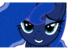 Size: 2000x1250 | Tagged: dead source, safe, artist:daviez20, princess luna, alicorn, pony, g4, animated, bedroom eyes, blinking, female, lip bite, looking at you, love face, mare, pretty, simple background, solo, transparent background, vector