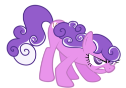 Size: 1914x1348 | Tagged: safe, artist:shaddyshad, screwball, g4, angry, glare, growling, hate, hatless, missing accessory, show accurate, simple background, swirly eyes, transparent background, vector