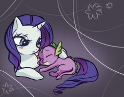 Size: 564x443 | Tagged: safe, artist:yubi, rarity, spike, g4, female, interspecies, male, ship:sparity, shipping, straight