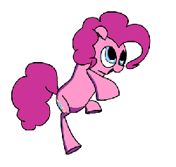 Size: 400x380 | Tagged: safe, artist:justdayside, pinkie pie, pony, animated, bipedal, dancing, female, frame by frame, ponk, simple background, solo, transparent background, wat