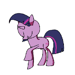 Size: 400x400 | Tagged: safe, artist:justdayside, twilight sparkle, pony, unicorn, g4, animated, dancing, eyes closed, female, frame by frame, simple background, solo, transparent background