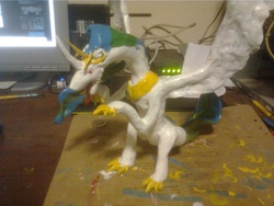 Size: 1600x1200 | Tagged: safe, princess celestia, dragon, g4, customized toy, dragonified, irl, photo, sculpture, toy