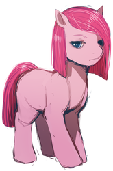 Size: 395x600 | Tagged: safe, pinkie pie, g4, blank flank, filly, foal, pinkamena diane pie