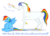 Size: 660x480 | Tagged: safe, rainbow dash, g4, crossover, erasure, female, rainbow brite, robot unicorn attack, simple background, starlite, transparent background