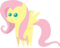 Size: 3000x2419 | Tagged: safe, artist:miketheuser, fluttershy, pegasus, pony, g4, female, high res, mare, pointy ponies, simple background, solo, transparent background, vector
