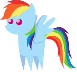 Size: 3000x2781 | Tagged: safe, artist:miketheuser, rainbow dash, pegasus, pony, g4, female, high res, mare, pointy ponies, simple background, solo, transparent background, vector