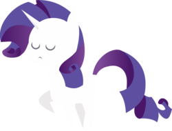 Size: 3000x2282 | Tagged: safe, artist:miketheuser, rarity, pony, unicorn, g4, eyes closed, female, high res, mare, pointy ponies, simple background, solo, transparent background, vector