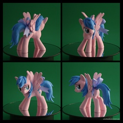 Size: 1700x1700 | Tagged: dead source, safe, artist:aufurfoxache, firefly, pegasus, pony, g1, g4, bedroom eyes, clay, customized toy, female, g1 to g4, generation leap, irl, mare, photo, sculpture