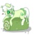 Size: 469x479 | Tagged: safe, artist:matcharoll, oc, oc only, oc:matcha (matcharoll), earth pony, food pony, original species, pony, 2012, blush sticker, blushing, cake roll, female, hairclip, head, japanese food, licking, licking lips, mare, matcha, monochrome, sparkles, tongue out, unusual pupils, white pupils