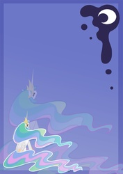 Size: 868x1228 | Tagged: safe, artist:dawnallies, princess celestia, alicorn, pony, g4, big crown thingy, crescent moon, cutie mark, ethereal mane, jewelry, looking up, moon, regalia, simple background, zoom layer