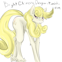 Size: 600x600 | Tagged: safe, artist:brightchimeradragon, oc, oc only, oc:white rush, earth pony, pony, female, looking at you, mare, solo, traditional art