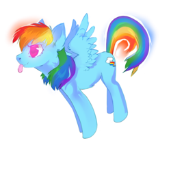 Size: 720x720 | Tagged: safe, artist:affanita, rainbow dash, pegasus, pony, g4, cute, female, mare, mlem, silly, simple background, solo, tongue out, transparent background