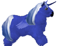 Size: 586x353 | Tagged: safe, princess luna, fluffy pony, g4, ambiguous gender, lunafluff, realistic, solo