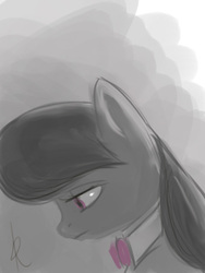 Size: 480x640 | Tagged: safe, artist:grissaecrim, octavia melody, earth pony, pony, g4, female, mare, sad, solo