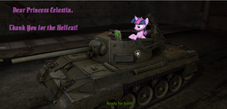 Size: 1083x525 | Tagged: safe, twilight sparkle, g4, tank (vehicle), video game, world of tanks
