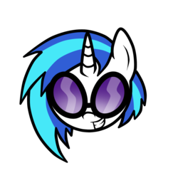 Size: 1200x1200 | Tagged: dead source, safe, artist:gatodelfuturo, dj pon-3, vinyl scratch, pony, g4, female, simple background, solo, transparent background