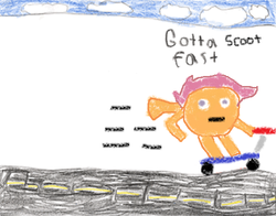 Size: 550x432 | Tagged: artist needed, source needed, safe, scootaloo, g4, crossover, gotta go fast, image macro, male, sanic, scooter, sonic the hedgehog, sonic the hedgehog (series)